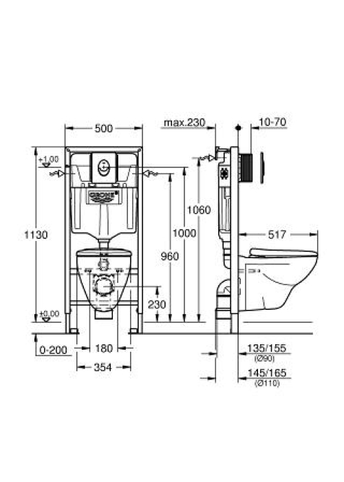 Унітаз+Інсталяція Grohe Solido Perfect 39192000